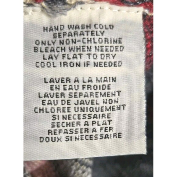 Denim & Supply Ralph Lauren Sweater Womens Large Red Aztec Western Southwestern - Picture 7 of 7